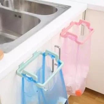 Pack of 2 - Garbage/Trash Bin Bag Holder & Towel Rack For Kitchen Drawer. - Discount Mart