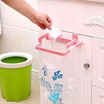 Pack of 2 - Garbage/Trash Bin Bag Holder & Towel Rack For Kitchen Drawer. - Discount Mart