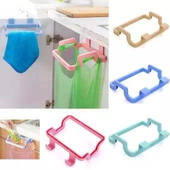 Pack of 2 - Garbage/Trash Bin Bag Holder & Towel Rack For Kitchen Drawer. - Discount Mart