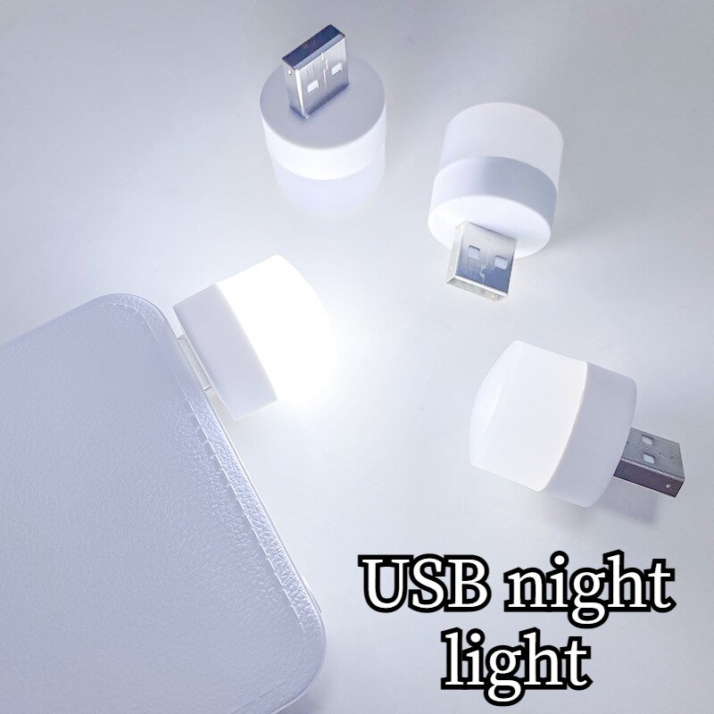 Pack Of 2 - Pocket Mini LED Night Light USB Plug Lamp. - Discount Mart