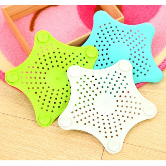 Pack of 3 - Silicone Rubber Five-pointed Star Sink Filter - Discount Mart