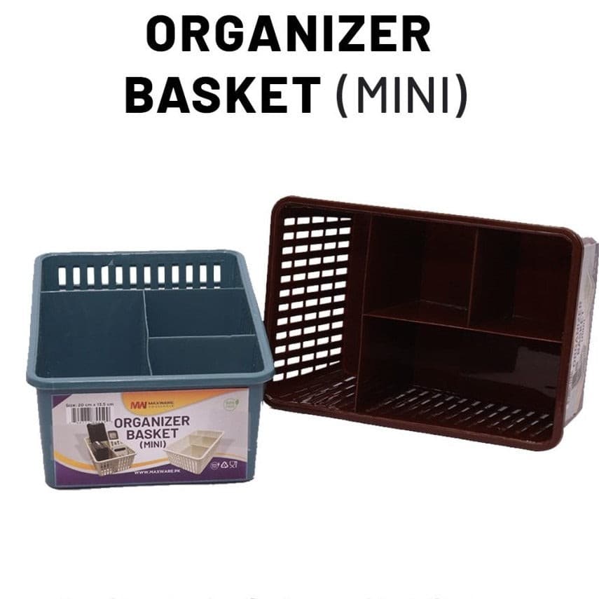 Plastic Basket for Kitchen- Fruit Vegetable Cabinet Organizer - Mini Size - Discount Mart