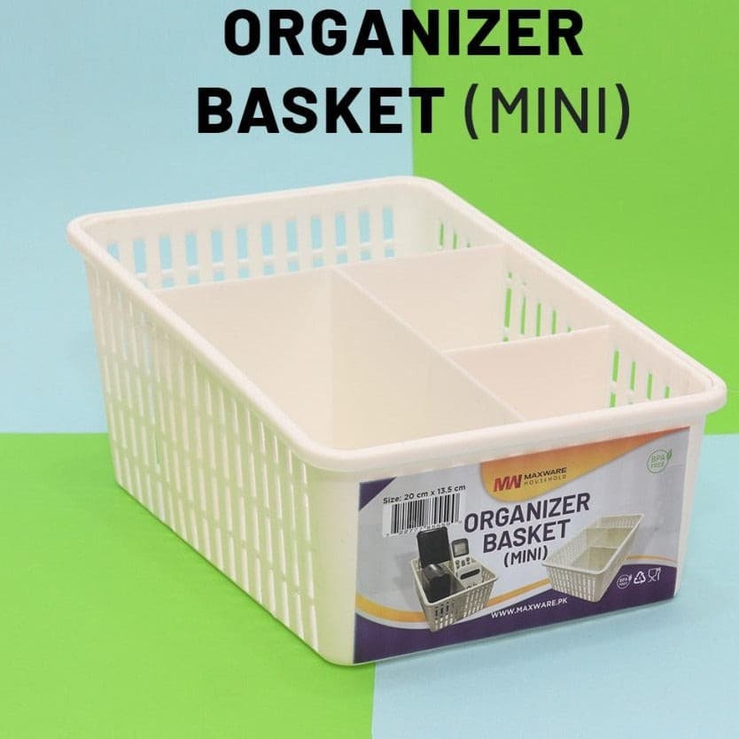 Plastic Basket for Kitchen- Fruit Vegetable Cabinet Organizer - Mini Size - Discount Mart
