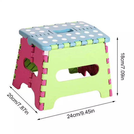 Plastic Portable Folding Stool for Kids - Discount Mart