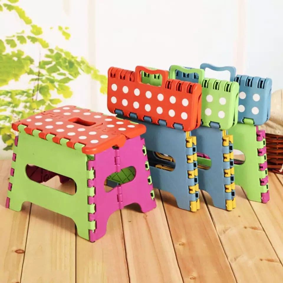 Plastic Portable Folding Stool for Kids - Discount Mart