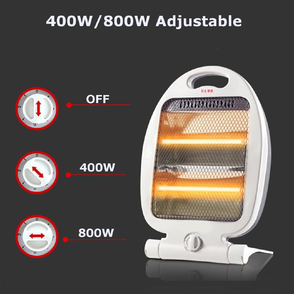 Portable Adjustable Electric Heaters (800Watt). - Discount Mart