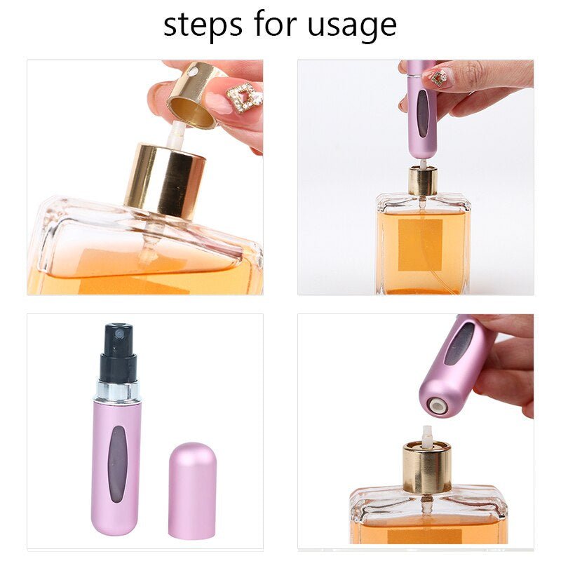 Portable Mini Refillable Perfume Bottle With Spray. - Discount Mart