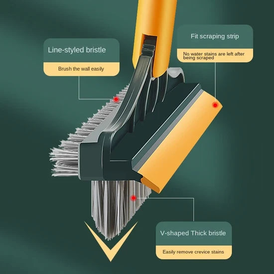 Silicone Cleaning Brush, Dusting & Wiping Mop 3 In 1