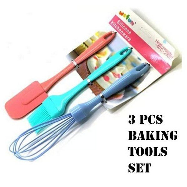 Silicone 3 Pcs Baking Tools Set. - Discount Mart