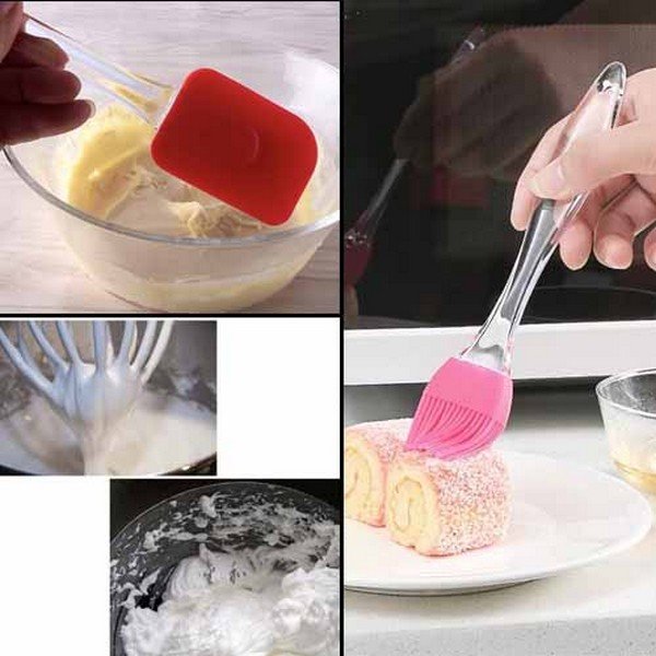 Silicone 3 Pcs Baking Tools Set. - Discount Mart
