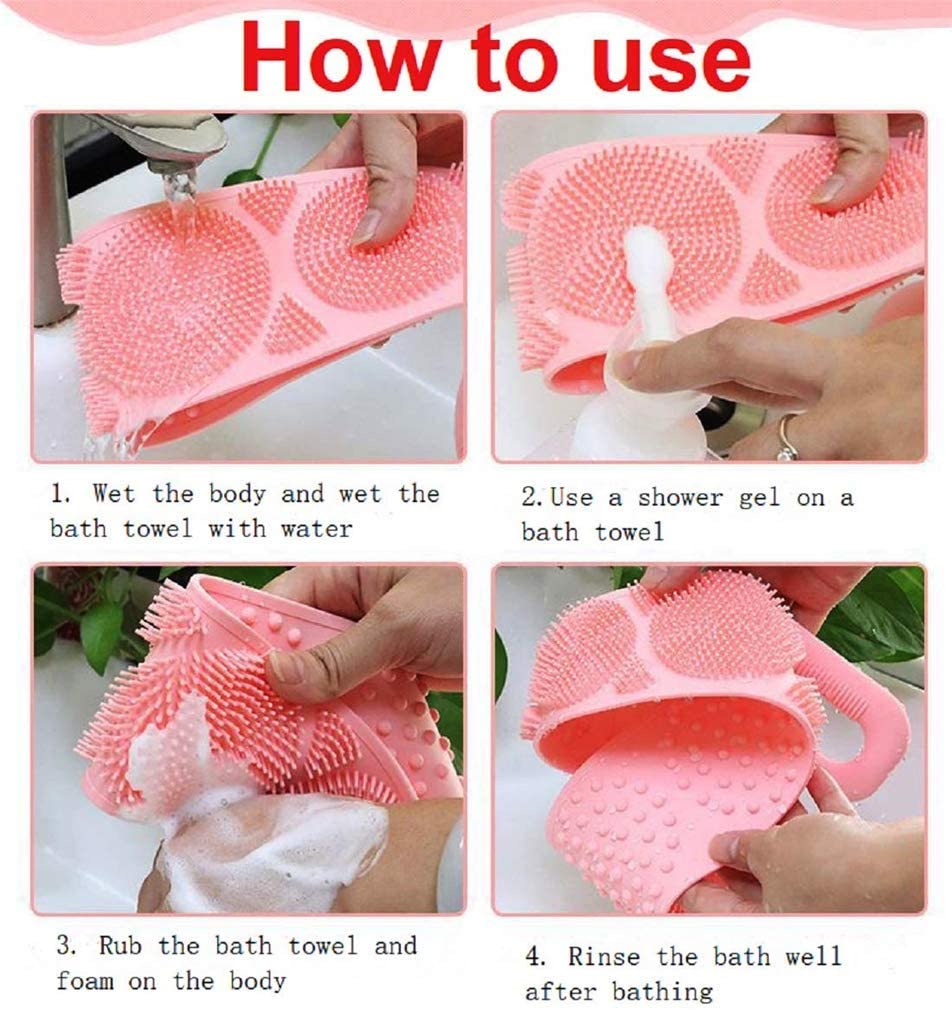 Silicone Back Scrubbing Bath Belt - Discount Mart