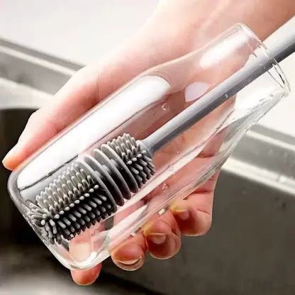 Silicone Long Handle Bottle Cleaning Brush - Discount Mart