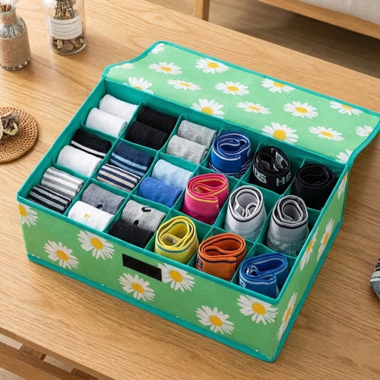 24 Grids Foldable Sock Organizer