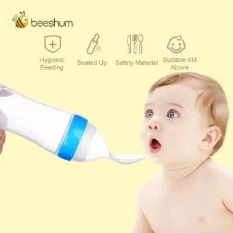 Squeeze Baby Feeder with Spoon - Discount Mart
