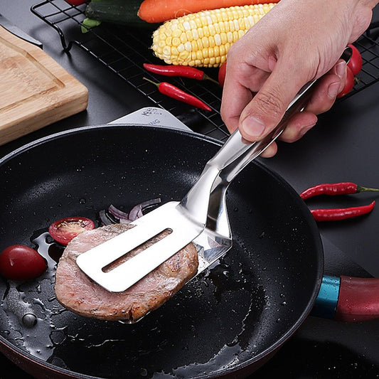Stainless Steel Double Sided Frying Fish Spatula - Discount Mart