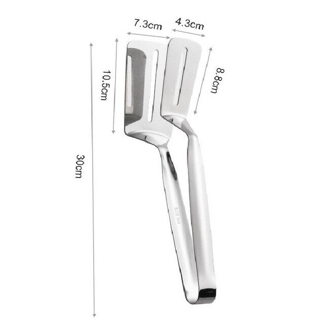 Stainless Steel Double Sided Frying Fish Spatula - Discount Mart