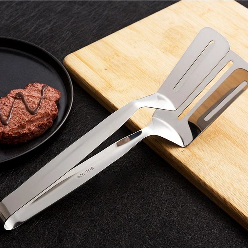 Stainless Steel Double Sided Frying Fish Spatula - Discount Mart