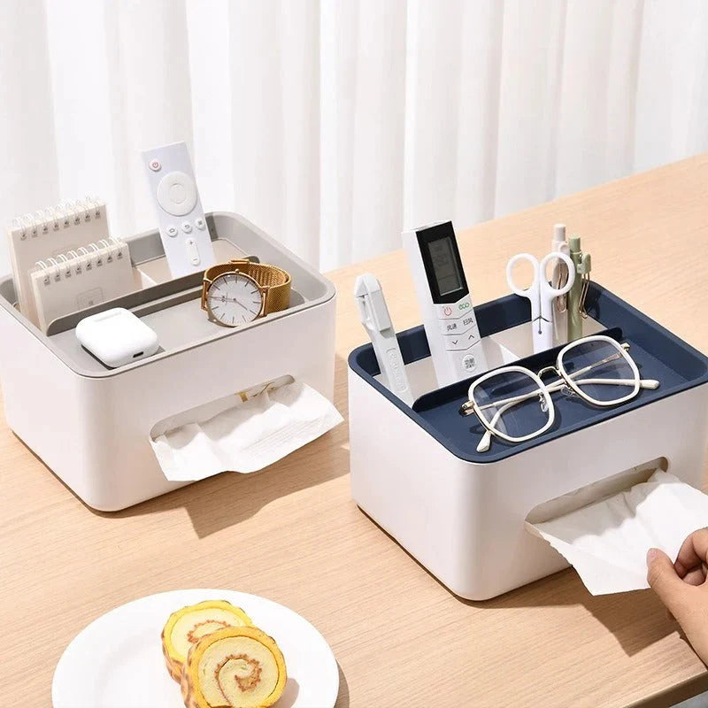 Multifunctional Desktop Tissue Organizer Box
