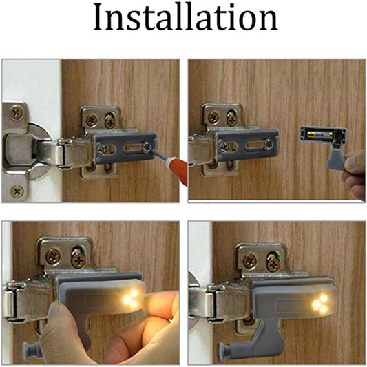 Universal LED Inner Hinge Lamp Cabinet Induction Lights. - Discount Mart