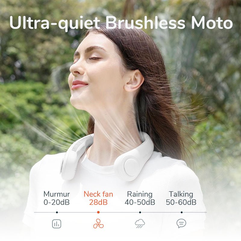 USB Rechargeable Portable Bladeless Neck Fan. - Discount Mart